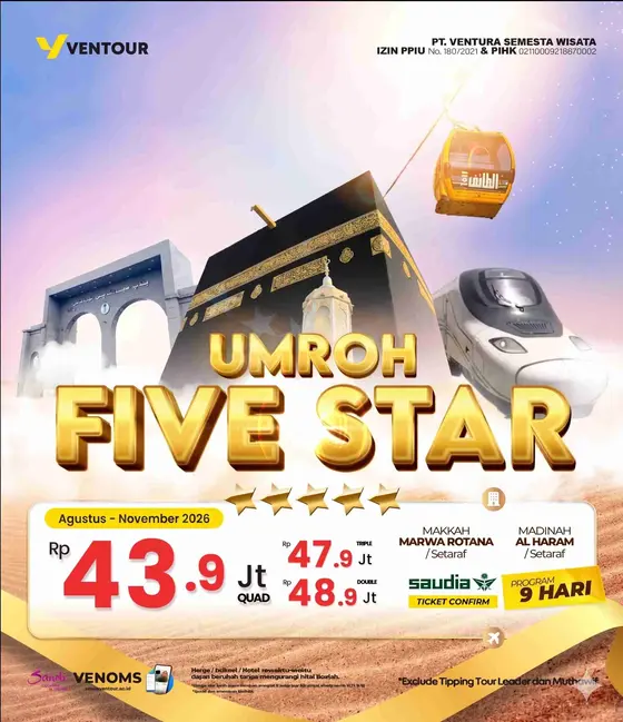 Paket Umroh Five Star Ventour